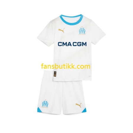 Fotballdrakt Olympique de Marseille Barn Hjemmetrøye 2023-2024 Kortermet